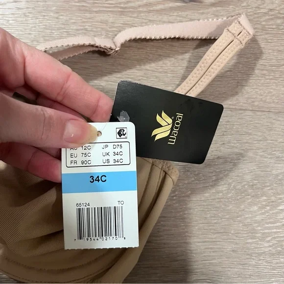 Wacoal Racerback Underwire Bra 34C Toast - Picture 4 of 6
